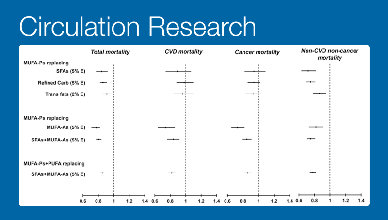宗耕研究组合作研究揭示植物及动物来源单不饱和脂肪酸与总死亡率和特定病因死亡率之间的关系
